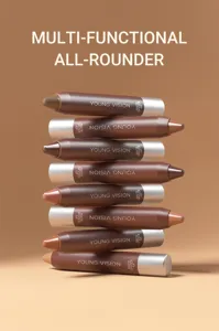YOUNG VISION matte lipstick pen set, chocolate brown shades for daily makeup and gradient lips.