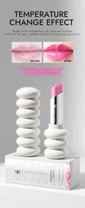 YOUNG VISION lápiz labial hidratante que cambia de color con brillo, 3.2g bálsamo.