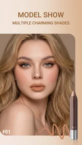 Detailaufnahme eines matten braunen Lippenstifts mit glatter Textur und intensiver Farbe.