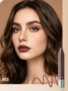 Mattes Lippenstift-Stift in reichem Schokoladenbraun, wasserdichtes Samt-Lippen-Make-up