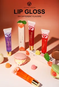 YOUNG VISION Glass Mirror Transparent Lip Oil Lip Gloss Hydrating Fruit Lip Tint Makeup