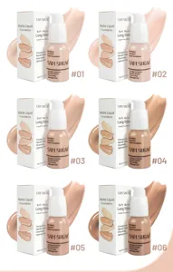 SAM SUGAR base de maquillaje liquida mate 30ml larga duracion control de grasa 6 tonos.