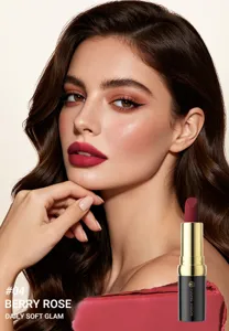 YOUNG VISION labial mate terciopelo #04 berry rose larga duración maquillaje suave.