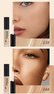 Υγρό concealer Young Vision μακράς διαρκείας, αποχρώσεις 03 και 04 για τέλειο μακιγιάζ προσώπου.