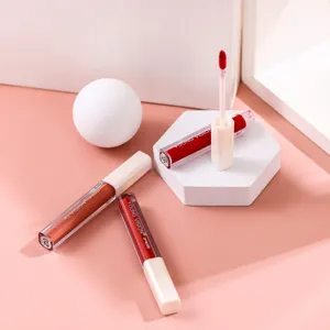 Velvet liquid lipstick set with matte finish and long-lasting waterproof transfer-proof formula.