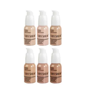 SAM Sugar set de base de maquillaje líquida de 6 colores, larga duración control de grasa.