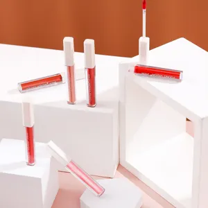 YOUNG VISION velvet lip gloss liquid lipstick, glossy finish, smooth application details.