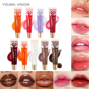 Young Vision Glass Mirror Transparent Lip Oil Hydrating Gloss Watery Tint Moisturizing Liquid Lipstick Makeup