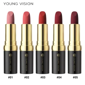 YOUNG VISION Set de Pintalabios Mate Terciopelo 5 Tonos Suaves Maquillage Duradero