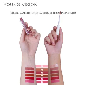 YOUNG VISION 6 Colors Velvet Liquid Lipstick Long Lasting Matte Lip Gloss Makeup Set