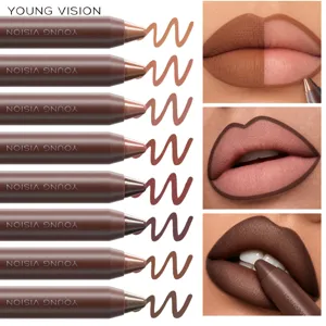 Young Vision Schokoladen-Matte Lippenstift-Stift-Set, 8 Nude-Töne für sanftes Make-up.