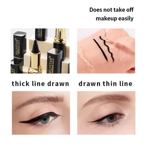 Julystar eyeliner gel imperméable longue durée lisse noir maquillage des yeux outil
