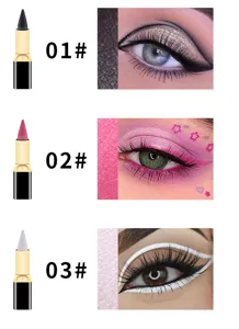 Set de crayon eyeliner crème coloré naturel Julystar avec trois teintes pour un maquillage des yeux.