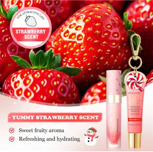 ibcccndc erdbeere lippenol und lippenbalsam set feuchtigkeitsspendend kosmetik detail ansicht