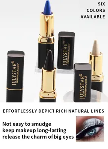Stylo eyeliner gel multicouleur Julystar imperméable longue durée maquillage des yeux.