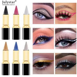 Crème Eyeliner Multicolore Professionnelle Imperméable Longue Tenue Lisse Maquillage des Yeux Stylo Eyeliner Gel Pigmenté Cosmétiques