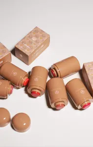 YOUNG VISION pocket blush stick detail, matte creamy texture for lips and cheeks, shade 05.