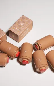 YOUNG VISION pocket blush stick detail view, creamy texture dual-use lip and cheek tint shade 05