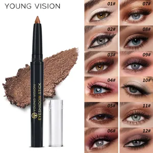 Pearlescent Rotating Eyeshadow Stick Long Lasting Waterproof Shimmer Eye Makeup Cosmetic Pen For Women