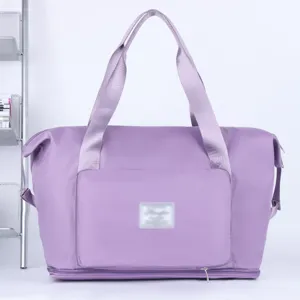 Large Capacity Waterproof Travel Bag Foldable Sports Gym Duffel Bag Wet And Dry Separation Travel Handbag For Men Women