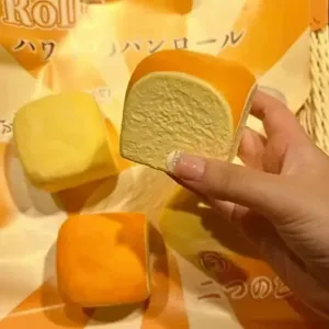 Juguete squishy de pan rebote lento descompresión alivio del estrés bonito nuevo