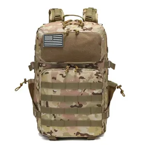 Sac à dos tactique 45L militaire Molle camouflage imperméable randonnée camping sport