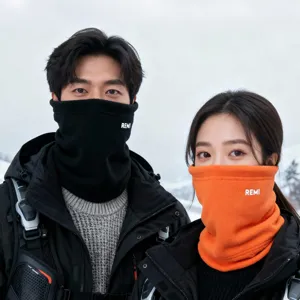 Thick fleece winter neck gaiter windproof ski mask for men and women outdoor cycling sports.