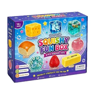 Squishy Fun Box 8 Pzas Juguetes Sensoriales Alivio Del Estrés Fidget Set Para Ninos
