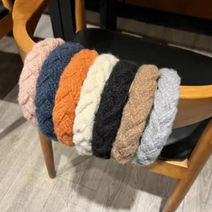 Serre-tête tressé épais pour femme accessoire cheveux hiver douillet style quotidien tendance