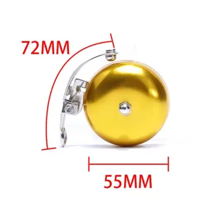 Aluminum alloy bicycle bell mountain bike large ring cycling equipment accessory detail view