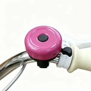 Pink bicycle bell for kids bike mountain handlebar loud ring horn cute cycling accessories
