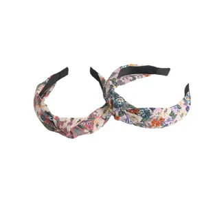 Sweet floral headband hair hoop cute knot design casual daily hair accessory fashion pink