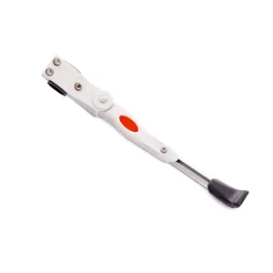 Adjustable aluminum alloy bicycle kickstand, durable mountain bike side support stand for parking.