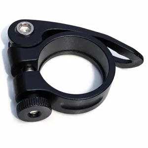 Collier de tige de selle de vélo noir à attache rapide collier de selle 34.9mm
