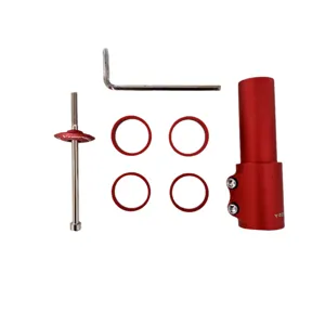 Set di rialzo per attacco manubrio bici con tubo prolunga, distanziali e chiavi.