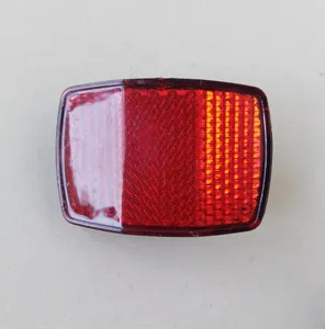 Riflettore per bici rosso plastica avvertimento sicurezza luce posteriore anteriore