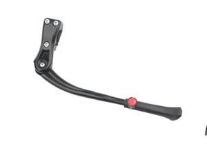 Cavalletto per bicicletta in lega di alluminio regolabile supporto laterale nero