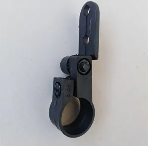 Staffa di montaggio per catadiottro bici in plastica nera morsetto fanale 22.2mm