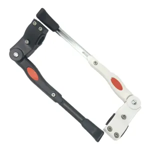Cavalletto per bicicletta in lega di alluminio regolabile per mountain bike, laterale.