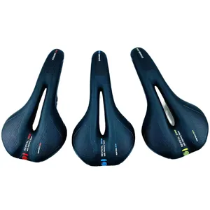 Comfortable hollow mountain bike saddle thick memory foam cushion detail view for cycling