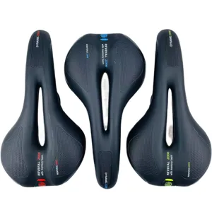 Comfortable hollow mountain bicycle saddle with thickened memory foam for long rides