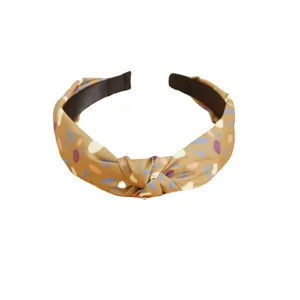 Vintage bloemenprint geknoopt haarband voor vrouwen mode haaraccessoires breed chic.