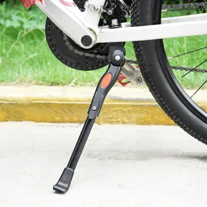 Aluminum alloy bicycle kickstand adjustable side mount for 20-27.5 inch mountain bikes