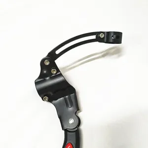 Cavalletto pieghevole per bici regolabile staffa in metallo ricambio colore nero