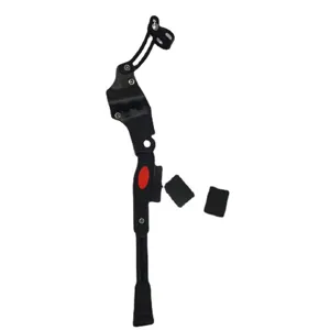 Cavalletto laterale per bicicletta regolabile per mountain bike con gommini antiscivolo.
