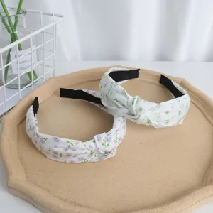 Floral wide fabric headband set, vintage hair hoop for women and daily charming hair styling.