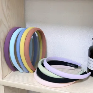 Women Sponge Headband Thickened Candy Color Hair Hoop Makeup Face Washing Hair Accessories Sweet Daily Hair Band