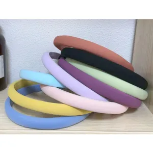 Candy color sponge headband cute thick hair hoop for women face washing daily versatile hair accessories