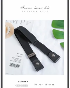 Women's invisible elastic stretch belt, minimalist casual flat lay detail for everyday wear.