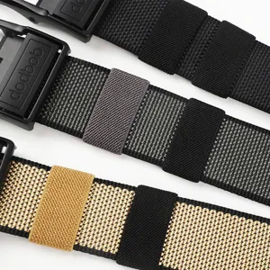 Men tactical canvas belt casual heavy duty military webbing belt with durable pin buckle